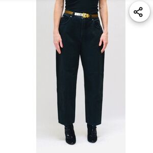 Vintage Rare Versace Classic V2 Black Boyfriend Jeans Size 34